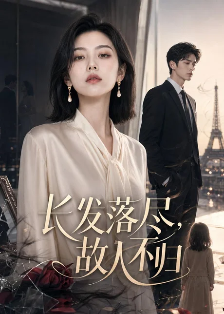 《长发落尽，故人不归（43集）AI短剧（百度网盘）》短剧封面