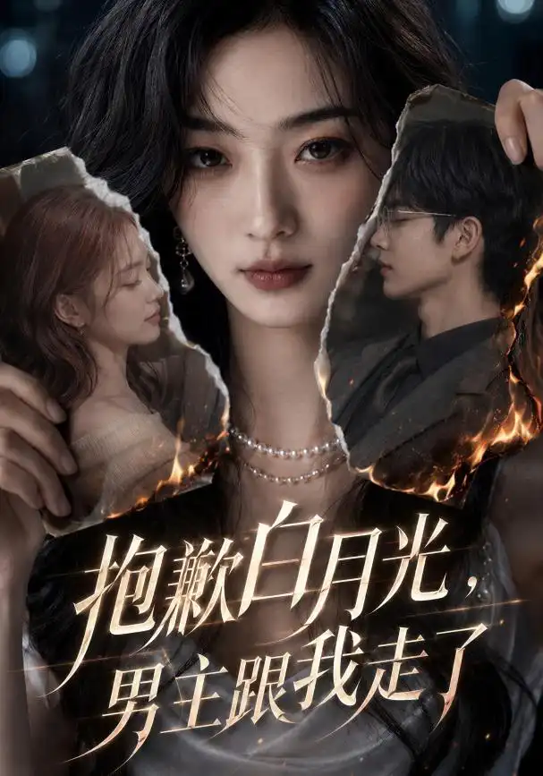 《抱歉白月光，男主跟我走了（81集）（夸克网盘）》短剧封面