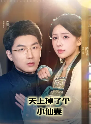 《天上掉了个小仙妻（60集）吴明宇＆蒋开鑫（夸克网盘）》短剧封面
