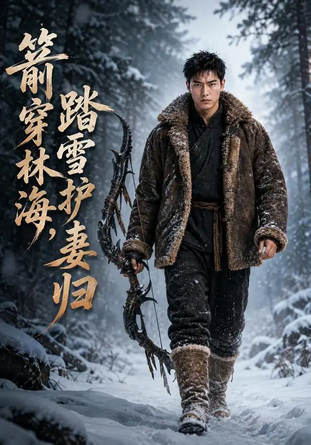 《箭穿林海,踏雪护妻归(49集)AI短剧(夸克网盘)》短剧封面