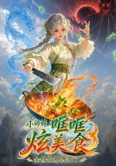 《小师妹哐哐炫美食，全修仙界馋哭了（62集）AI短剧 (2026)》短剧封面