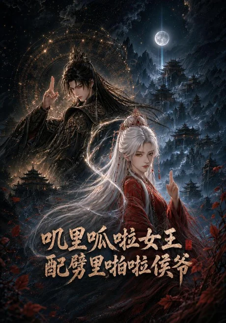 《叽里呱啦女王配劈里啪啦侯爷（82集）（夸克网盘）》短剧封面