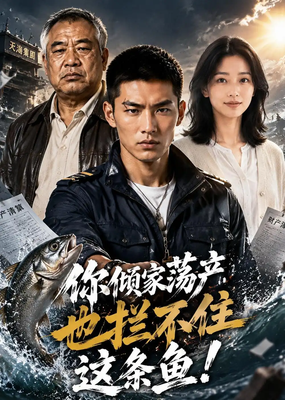 《你倾家荡产,也拦不住这条鱼!(37集)Ai短剧(夸克网盘)》短剧封面