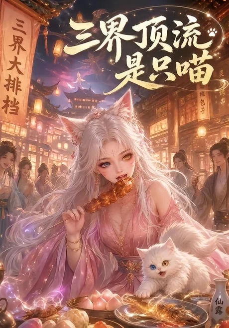 《三界顶流是只喵（50集）（夸克网盘）》短剧封面