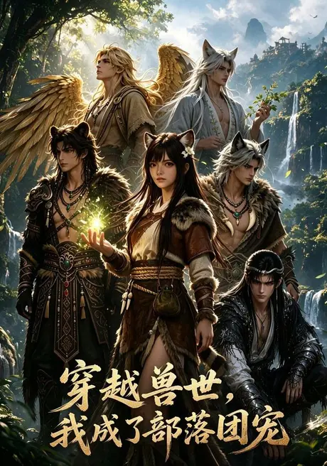《穿越兽世：我成了部落团宠（46集）（夸克网盘）》短剧封面