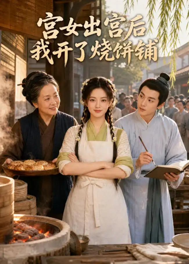《宫女出宫后我开了烧饼铺（70集）（夸克网盘）》短剧封面
