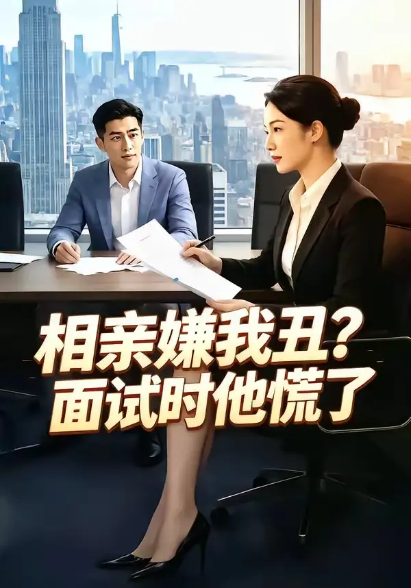 《相亲嫌我丑？面试时他慌了（40集）（夸克网盘）》短剧封面