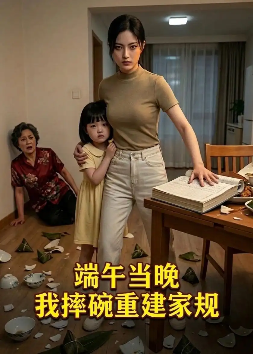 《端午当晚，我摔碗重建家规（55集）AI短剧（夸克网盘）》短剧封面