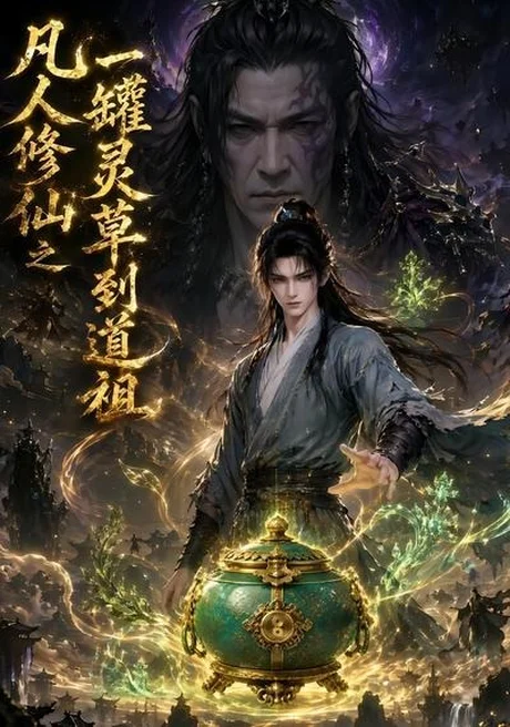 《凡人修仙之一罐灵草到道祖（64集）（百度网盘）》短剧封面