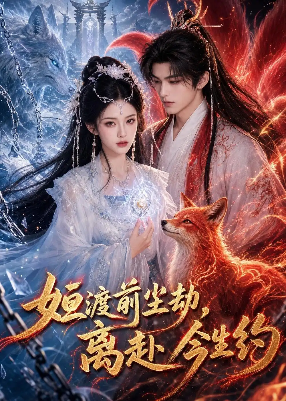 《姮渡前尘劫，离赴今生约（68集）AI短剧（夸克网盘）》短剧封面