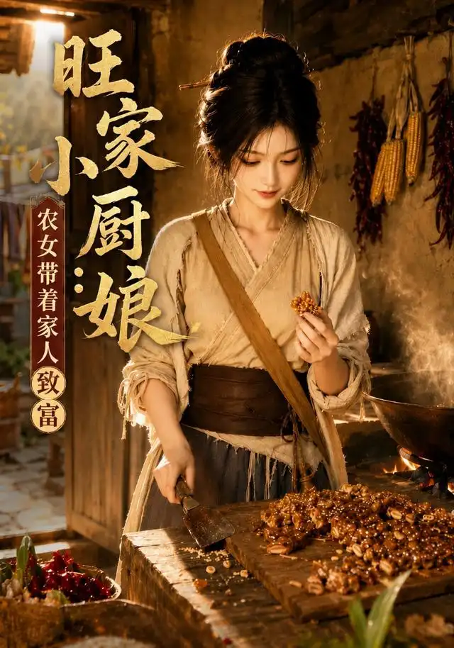 《旺家小厨娘：农女带着家人致富（113集）（夸克网盘）》短剧封面