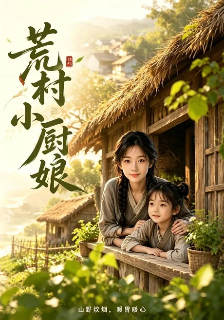 《荒村小厨娘（34集）AI短剧 (2026)》短剧封面