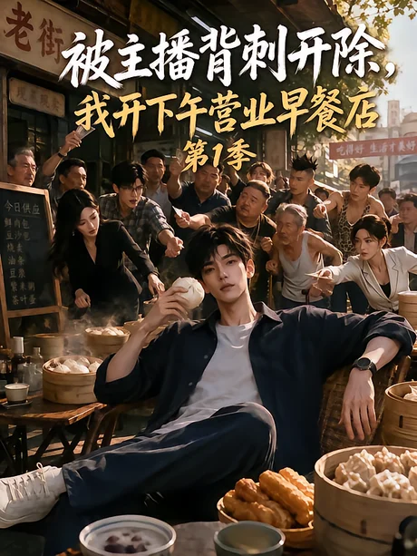 《被主播背刺开除，我开下午营业早餐店第1季（108集）（夸克网盘）》短剧封面