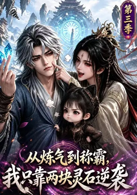 《从炼气到称霸，我只靠两块灵石逆袭第三季（140集）（夸克网盘）》短剧封面