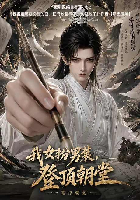 《我女扮男装,登顶朝堂(64集)(百度网盘)》短剧封面