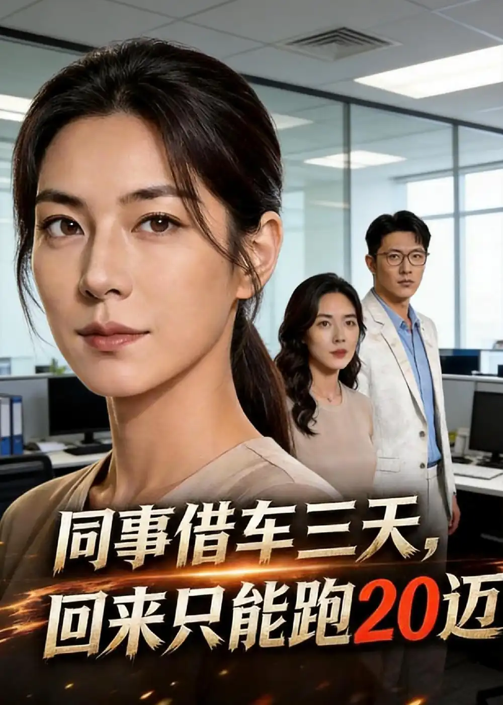 《同事借车三天，回来只能跑20迈（30集）》短剧封面