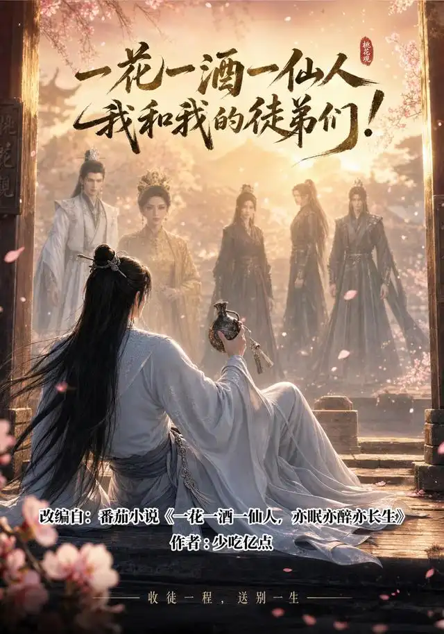 《一花一酒一仙人，我和我的徒弟们！（90集）（夸克网盘）》短剧封面