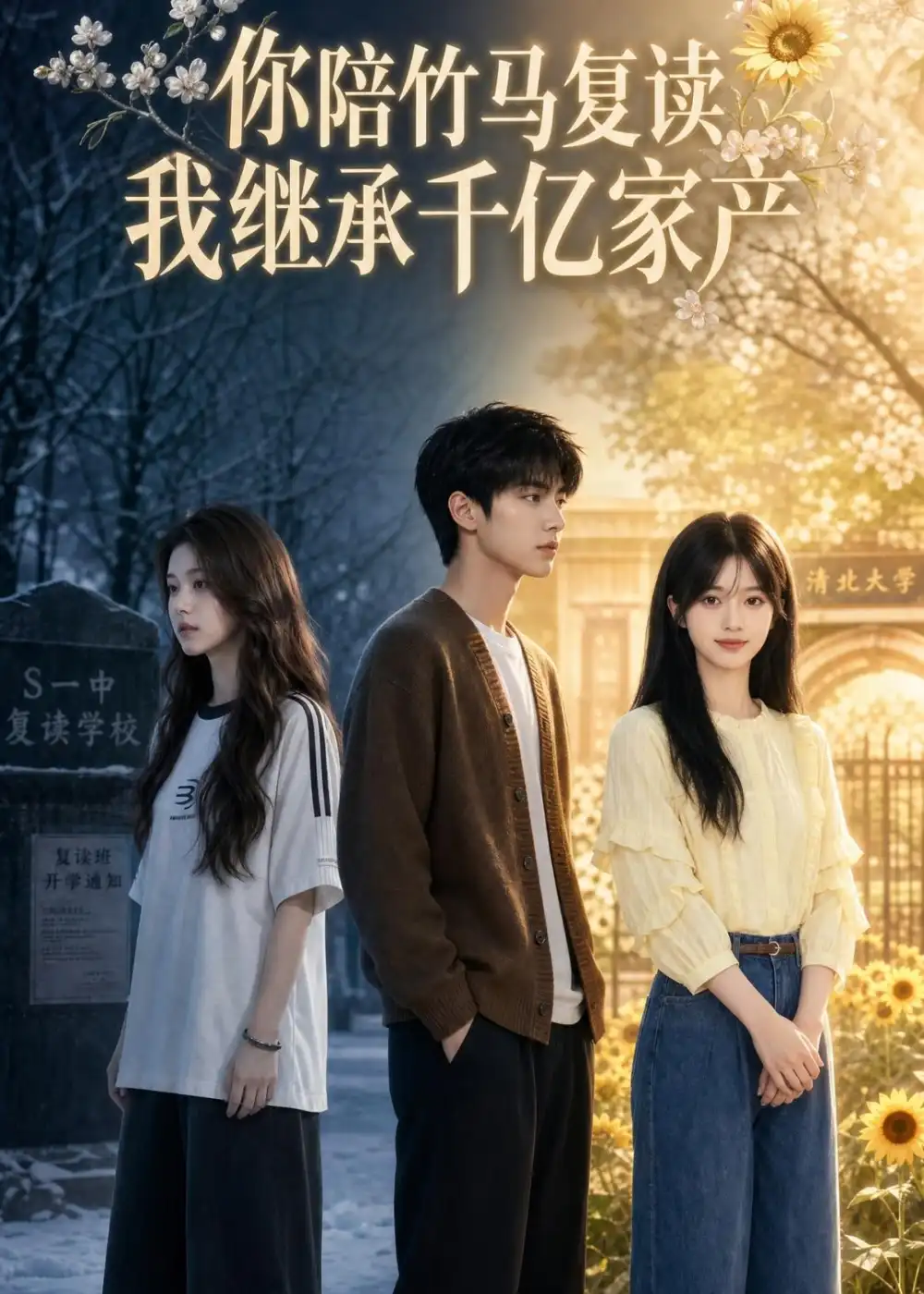 《你陪竹马复读，我继承千亿家产（49集）Ai短剧（夸克网盘）》短剧封面