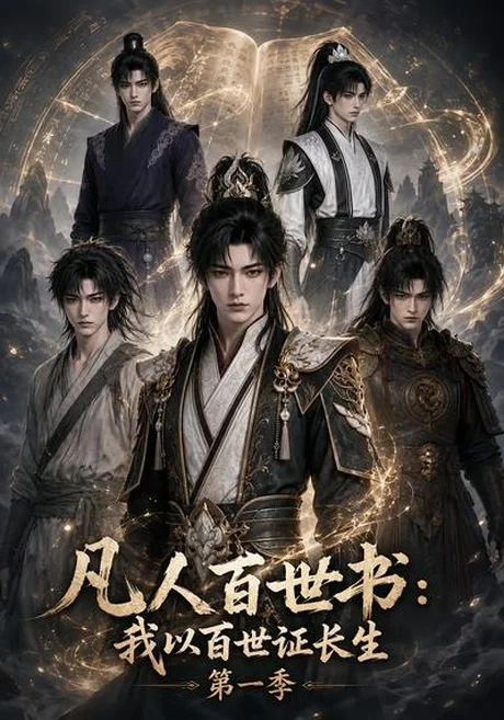 《凡人百世书：我以百世证长生第一季（111集）（夸克网盘）》短剧封面