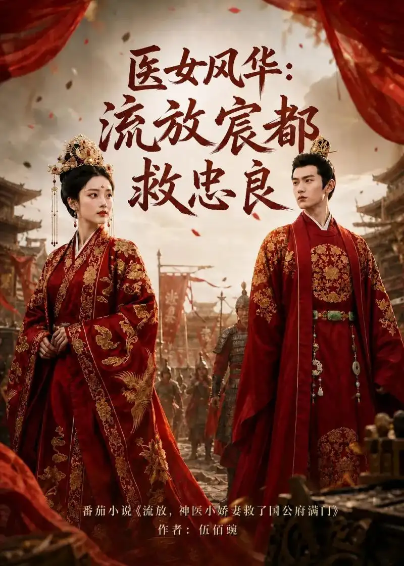 《医女风华：流放宸都救忠良（103集）AI短剧（夸克网盘）》短剧封面