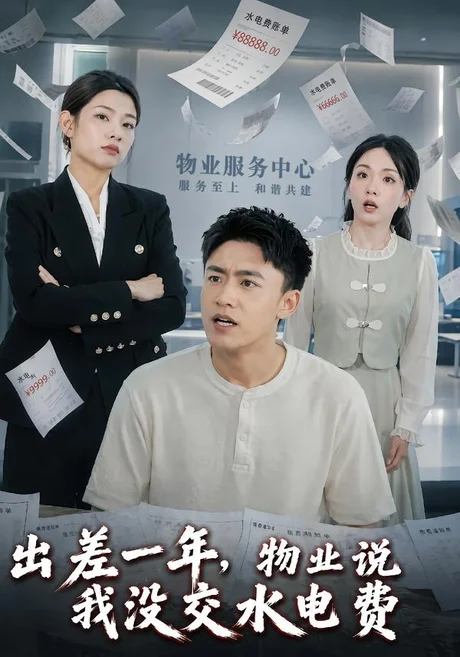 《出差一年,物业说我没交水电费(45集)李昊航&程艾影(百度网盘)》短剧封面