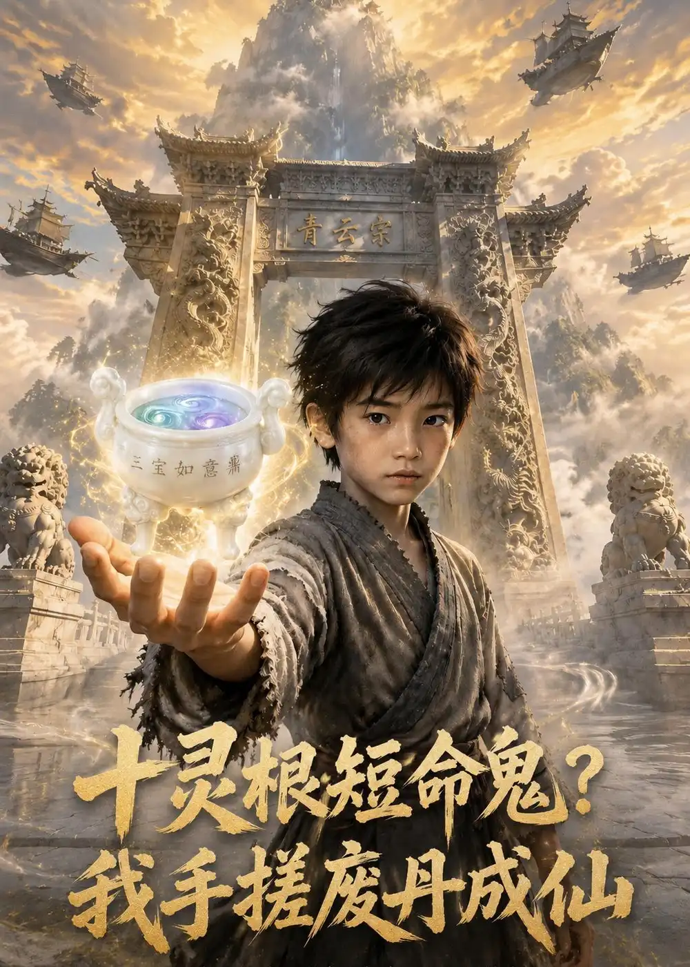 《十灵根短命鬼_我手搓废丹成仙(57集)(夸克网盘)》短剧封面