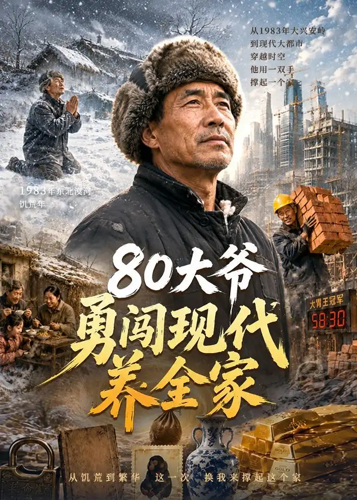 《大爷勇闯现代养全家（60集）AI短剧 (2026)》短剧封面