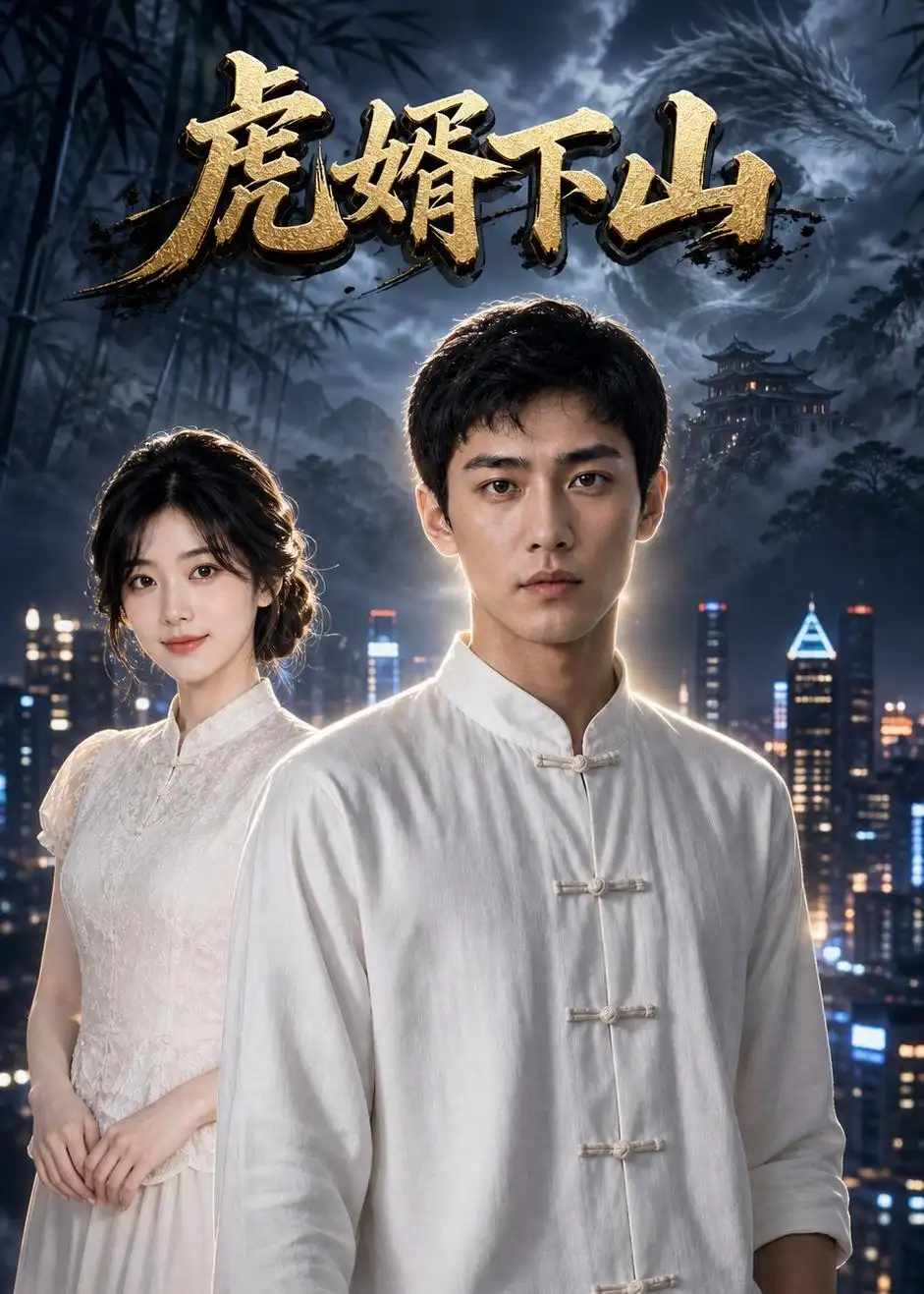 《虎婿下山（80集）AI短剧（夸克网盘）》短剧封面