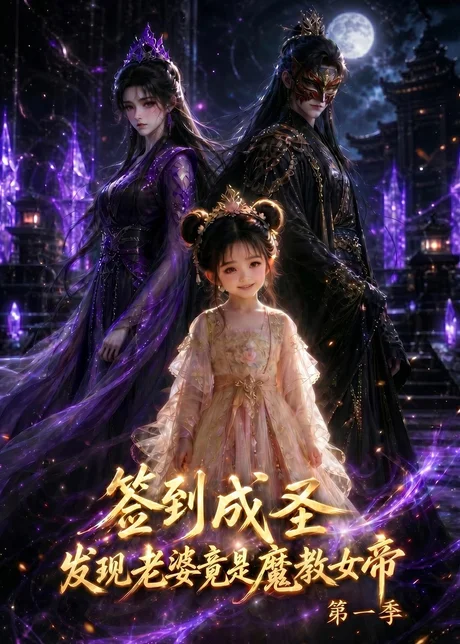 《签到成圣，发现老婆竟是魔教女帝第一季（165集）（百度网盘）》短剧封面