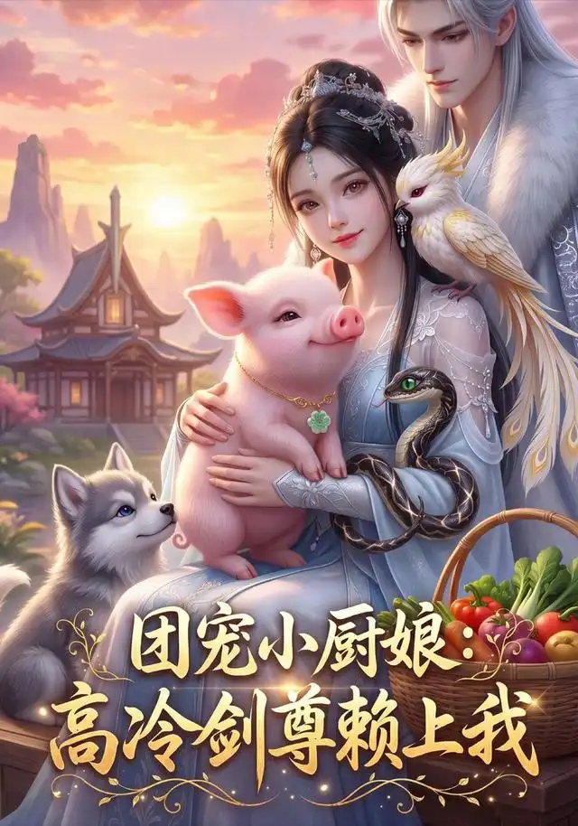 《团宠小厨娘：高冷剑尊赖上我（40集）（夸克网盘）》短剧封面