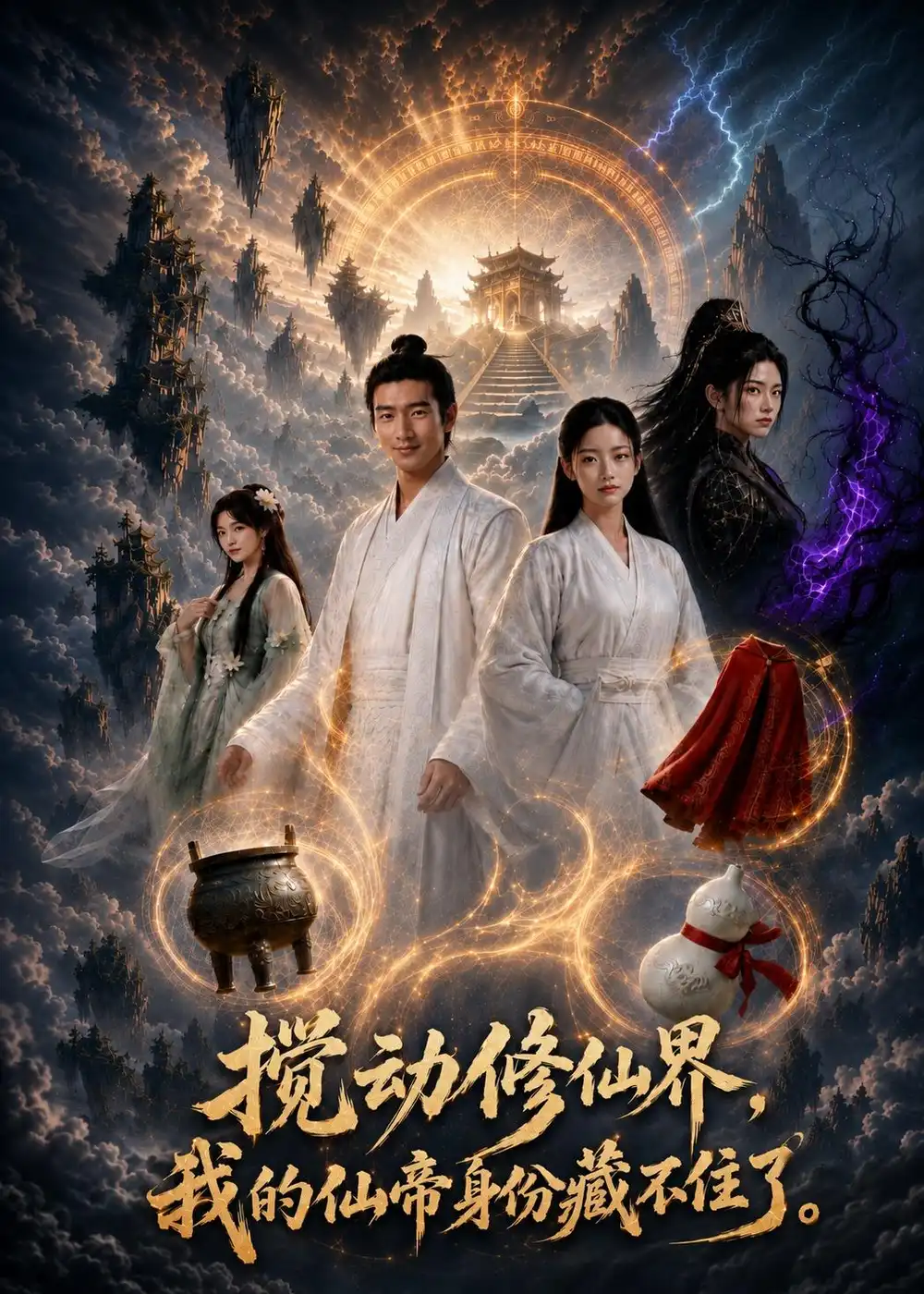 《搅动修仙界,我的仙帝身份藏不住了(79集)AI短剧(夸克网盘)》短剧封面