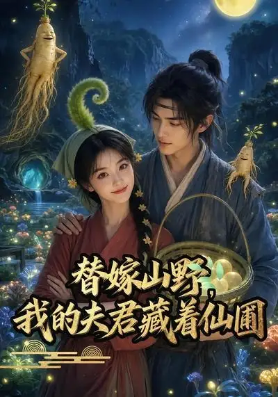 《替嫁山野,我的夫君藏着仙圃(45集)AI短剧 (2026)》短剧封面
