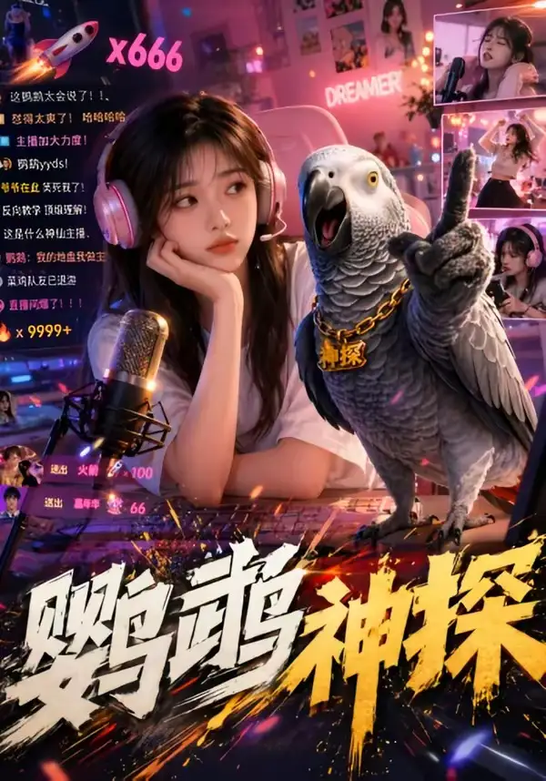 《鹦鹉神探（60集）（夸克网盘）》短剧封面