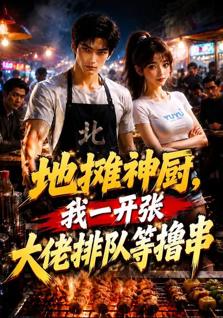 《地摊神厨，我一开张大佬排队等撸串（93集）（夸克网盘）》短剧封面