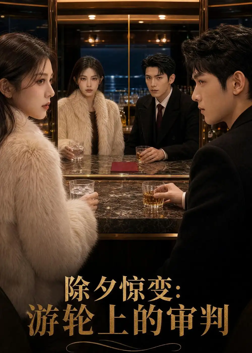 《除夕惊变：游轮上的审判（65集）AI短剧（夸克网盘）》短剧封面