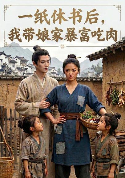 一纸休书后，我带娘家暴富吃肉（88集）Ai短剧（百度网盘）封面图 - 家庭短剧