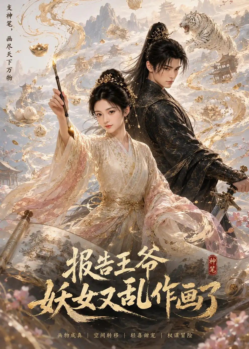 《报告王爷妖女又乱作画了（62集）（夸克网盘）》短剧封面