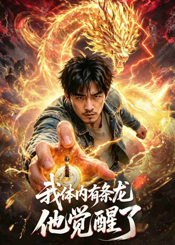 《我体内有条龙，他觉醒了！（100集）Ai短剧（百度网盘）》短剧封面