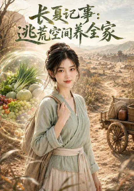 《长夏记事：逃荒空间养全家（150集）Ai短剧（百度网盘）》短剧封面