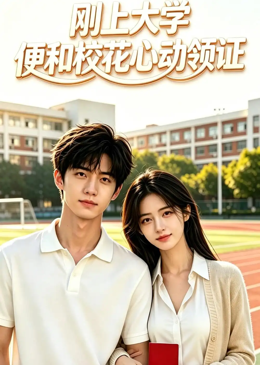 《刚上大学，便和校花心动领证（129集）（夸克网盘）》短剧封面