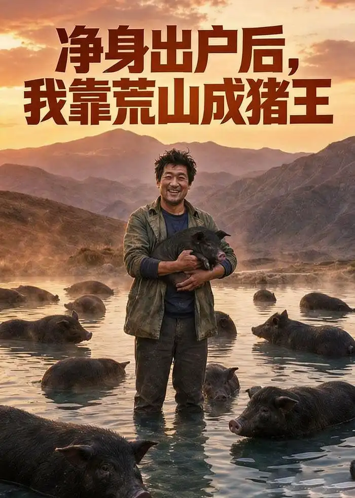 《净身出户后，我靠荒山成猪王（50集）Ai短剧（夸克网盘）》短剧封面