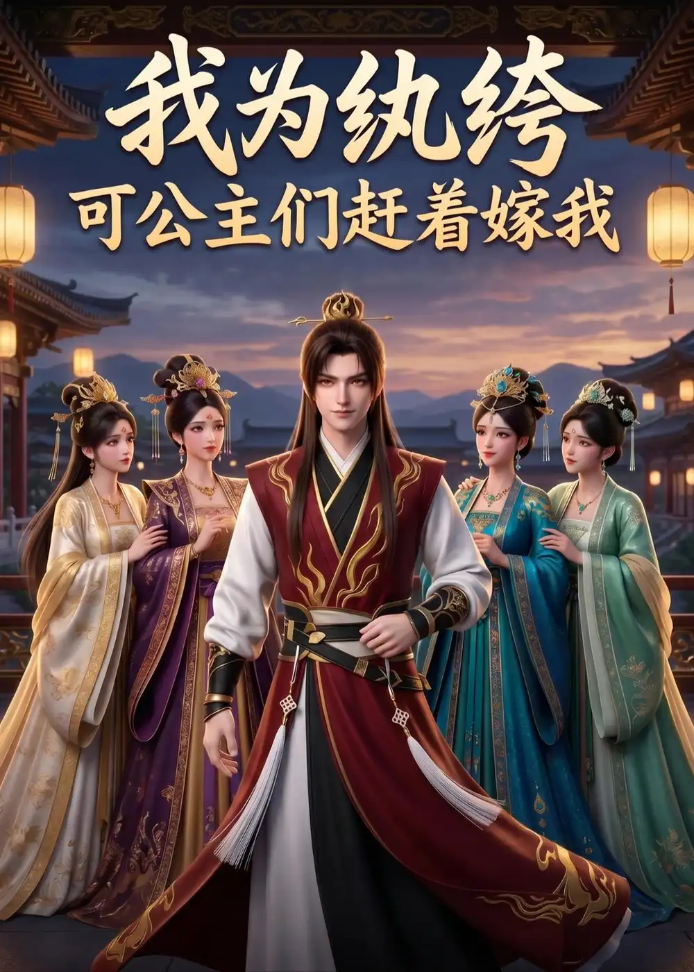 《我为纨绔，可公主们赶着嫁我（32集）动漫（夸克网盘）》短剧封面