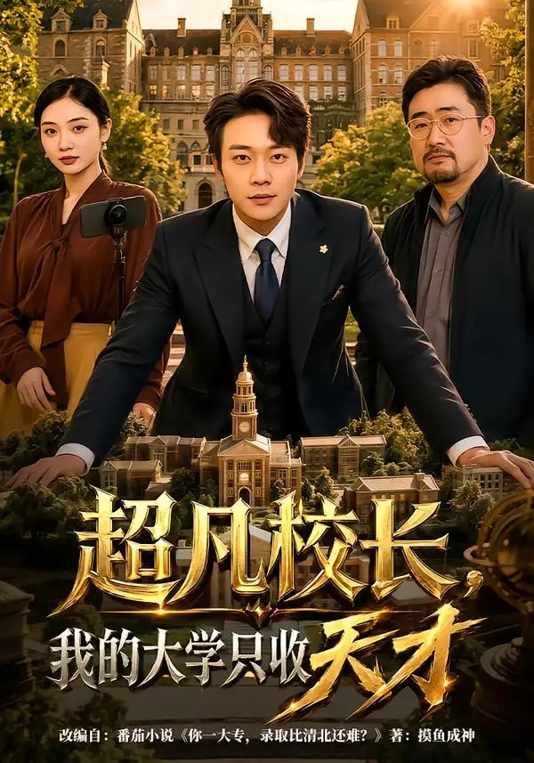 《超凡校长,我的大学只收天才(80集)胡忠睿&袁传琪 (2026)》短剧封面