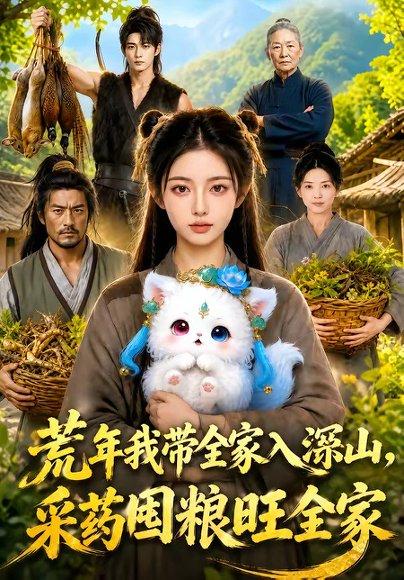 《荒年我带全家入深山，采药囤粮旺全家》短剧封面