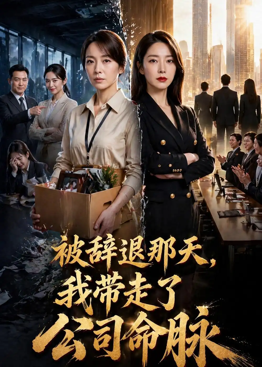 《被辞退那天，我带走了公司命脉（60集）AI短剧 (2026)》短剧封面