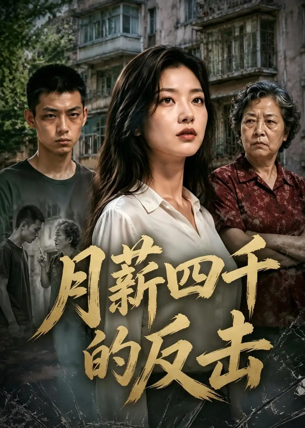 《月薪四千的反击（40集）AI短剧（夸克网盘）》短剧封面