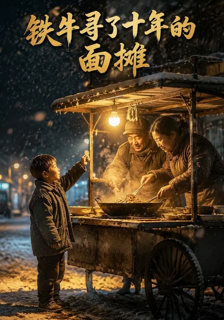 《铁牛寻了十年的面摊（32集）Ai短剧（百度网盘）》短剧封面