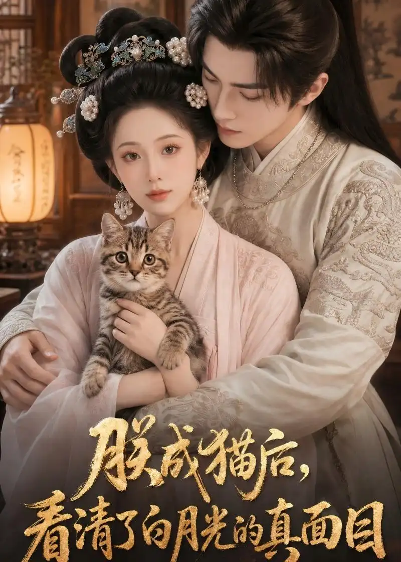《朕成猫后，看清了白月光的真面目（56集）AI短剧 (2026)》短剧封面
