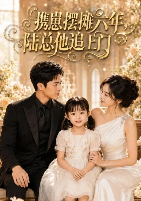 《携崽摆摊六年，陆总他追上门（48集）AI短剧（夸克网盘）》短剧封面