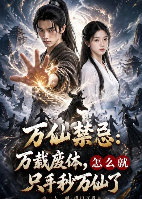 《万仙禁忌：万载废体，怎么就只手秒万仙了（60集）AI短剧（百度网盘）》短剧封面